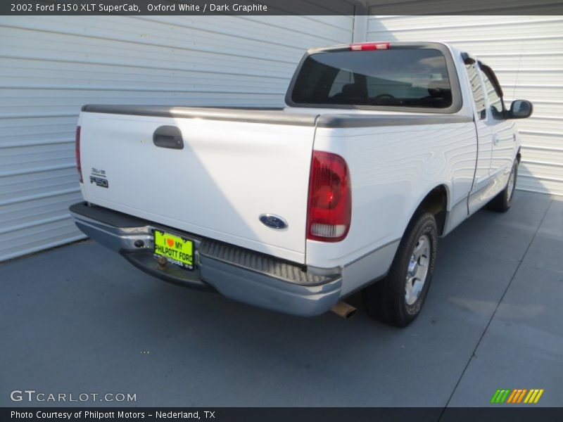 Oxford White / Dark Graphite 2002 Ford F150 XLT SuperCab