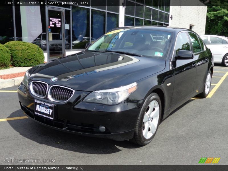 Jet Black / Black 2007 BMW 5 Series 530xi Sedan