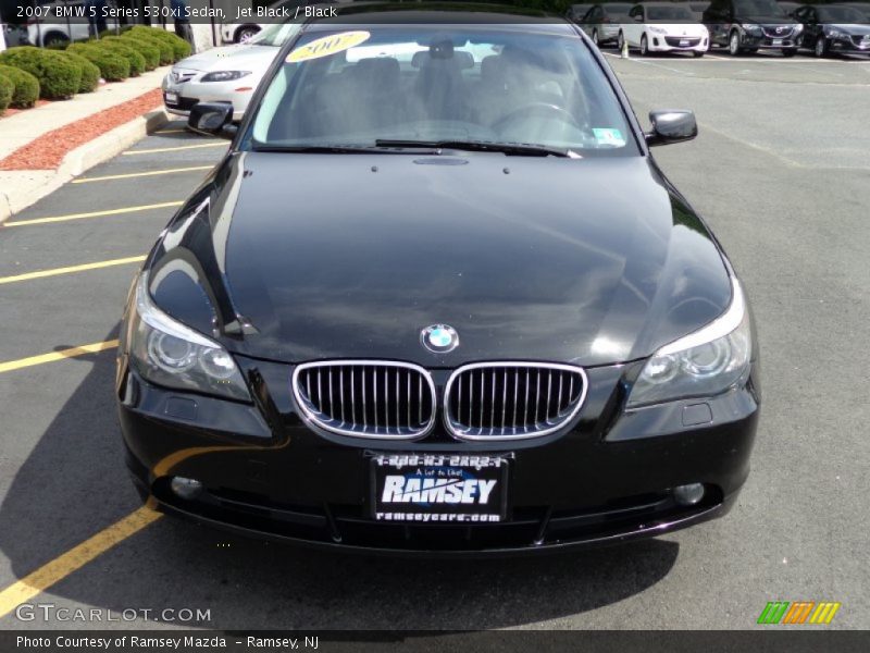 Jet Black / Black 2007 BMW 5 Series 530xi Sedan