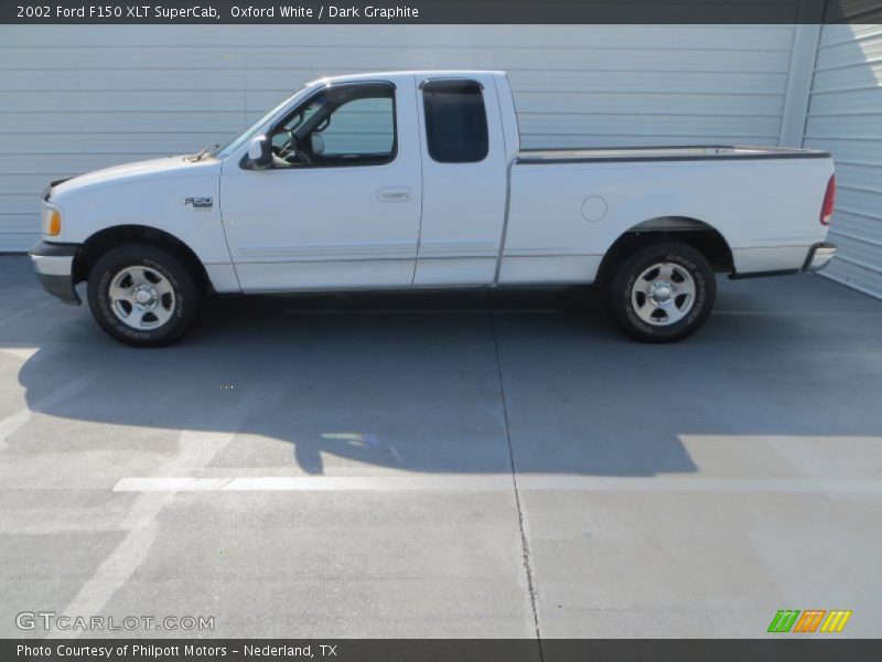 Oxford White / Dark Graphite 2002 Ford F150 XLT SuperCab