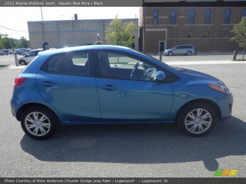 Aquatic Blue Mica / Black 2012 Mazda MAZDA2 Sport