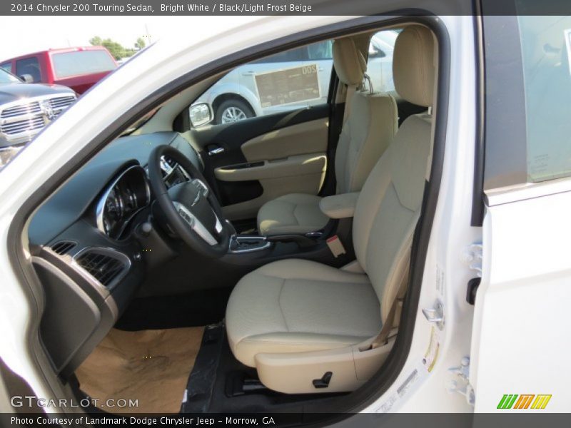 Bright White / Black/Light Frost Beige 2014 Chrysler 200 Touring Sedan