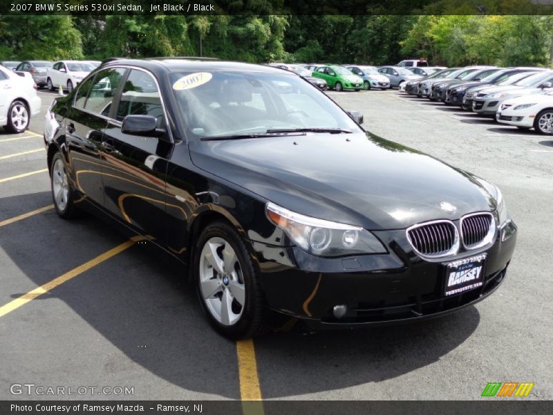 Jet Black / Black 2007 BMW 5 Series 530xi Sedan