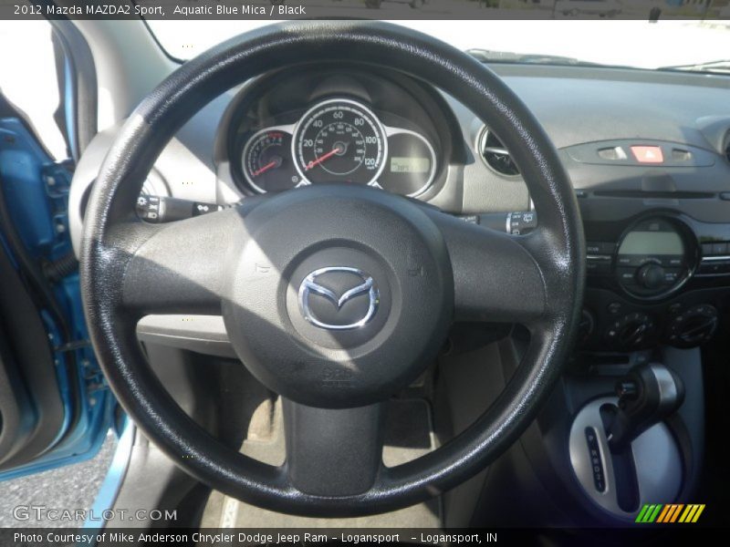 Aquatic Blue Mica / Black 2012 Mazda MAZDA2 Sport