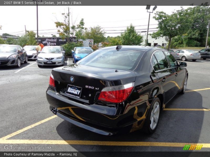 Jet Black / Black 2007 BMW 5 Series 530xi Sedan