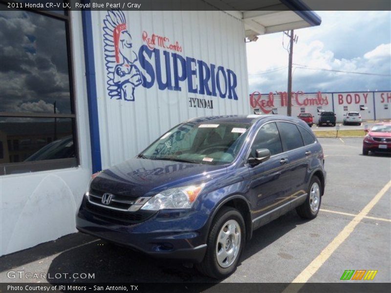 Royal Blue Pearl / Gray 2011 Honda CR-V LX