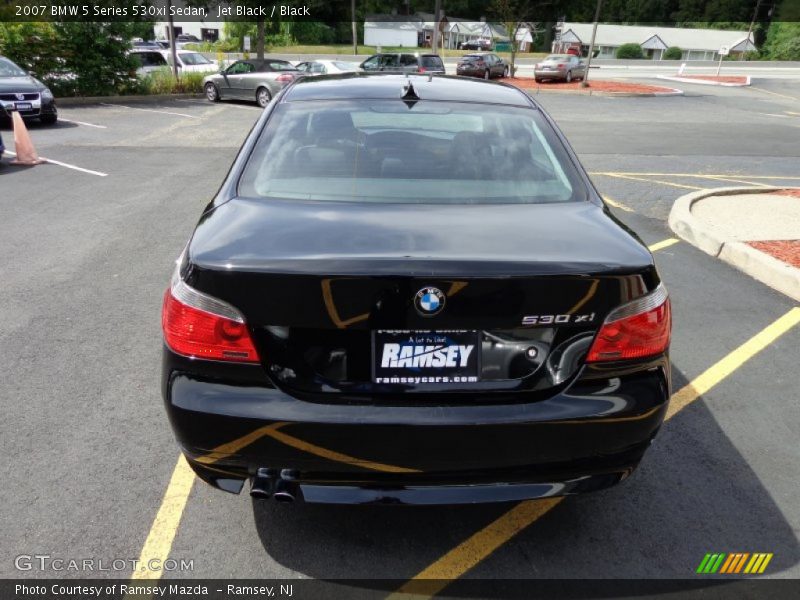 Jet Black / Black 2007 BMW 5 Series 530xi Sedan