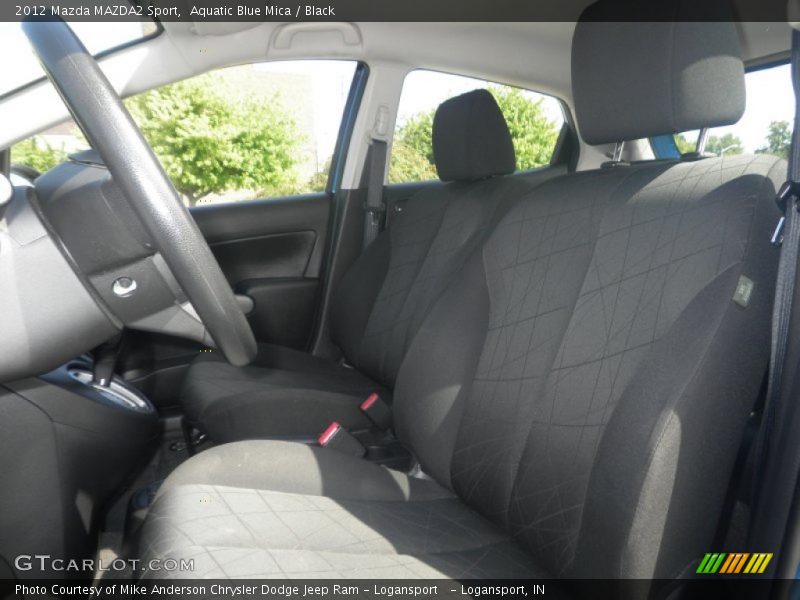 Aquatic Blue Mica / Black 2012 Mazda MAZDA2 Sport