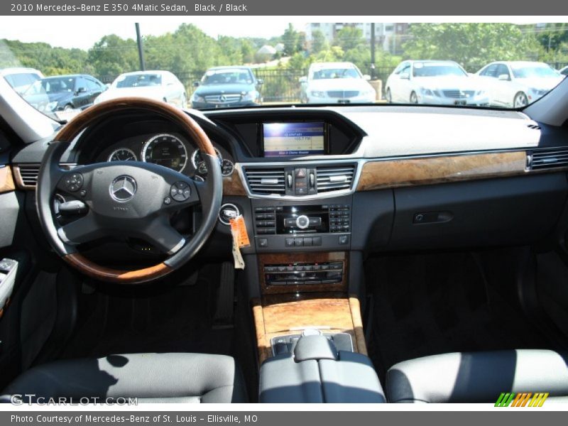 Black / Black 2010 Mercedes-Benz E 350 4Matic Sedan