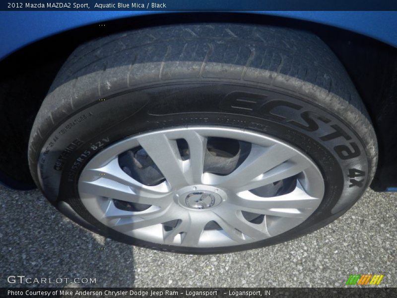 Aquatic Blue Mica / Black 2012 Mazda MAZDA2 Sport