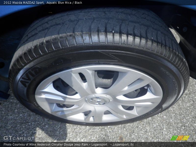 Aquatic Blue Mica / Black 2012 Mazda MAZDA2 Sport