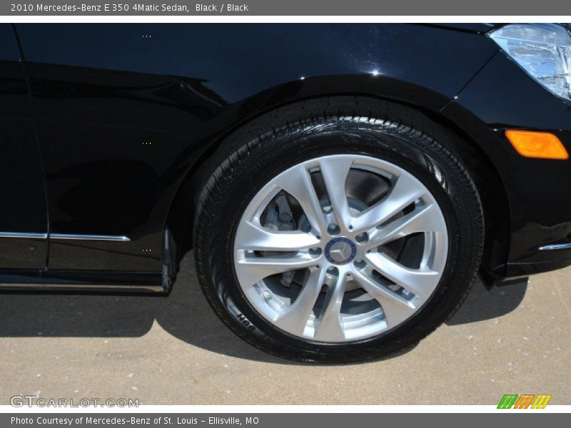Black / Black 2010 Mercedes-Benz E 350 4Matic Sedan