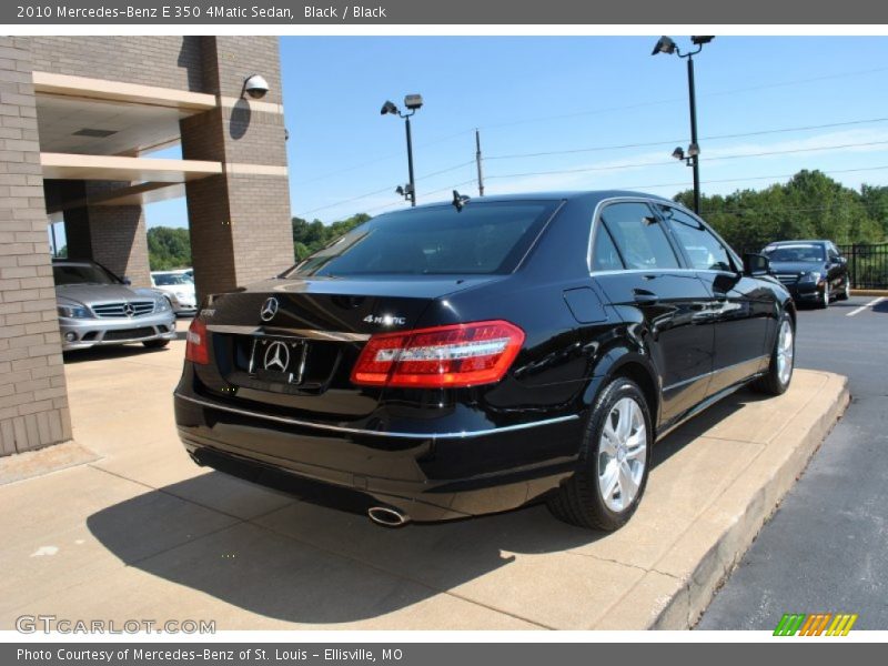 Black / Black 2010 Mercedes-Benz E 350 4Matic Sedan