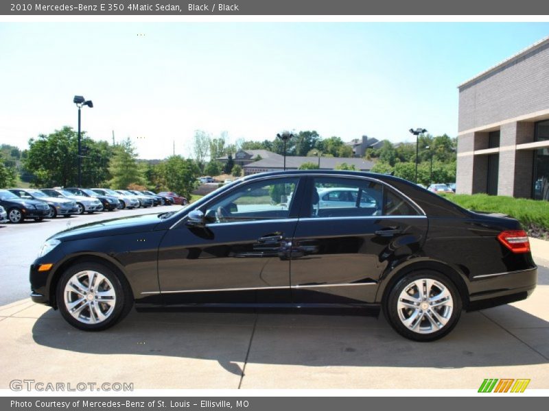 Black / Black 2010 Mercedes-Benz E 350 4Matic Sedan