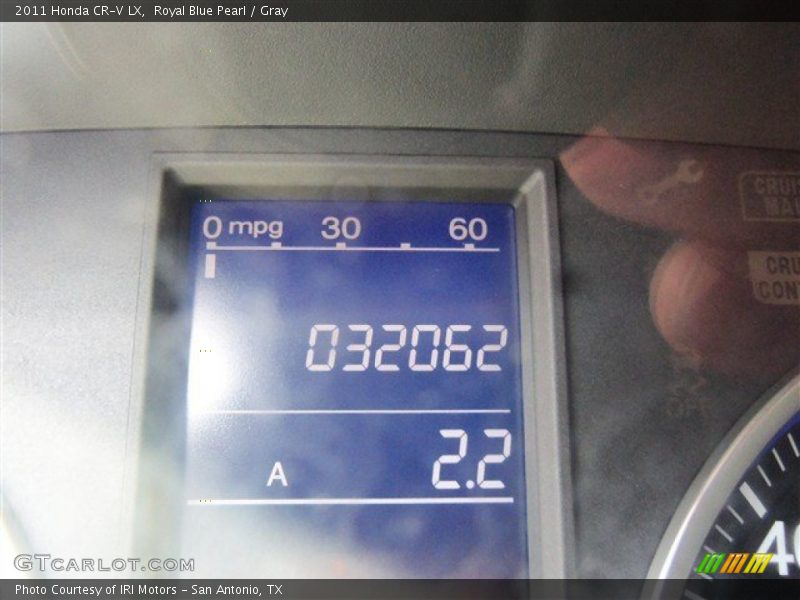 Royal Blue Pearl / Gray 2011 Honda CR-V LX
