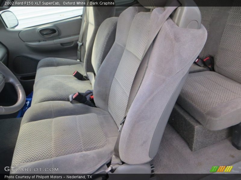 Oxford White / Dark Graphite 2002 Ford F150 XLT SuperCab