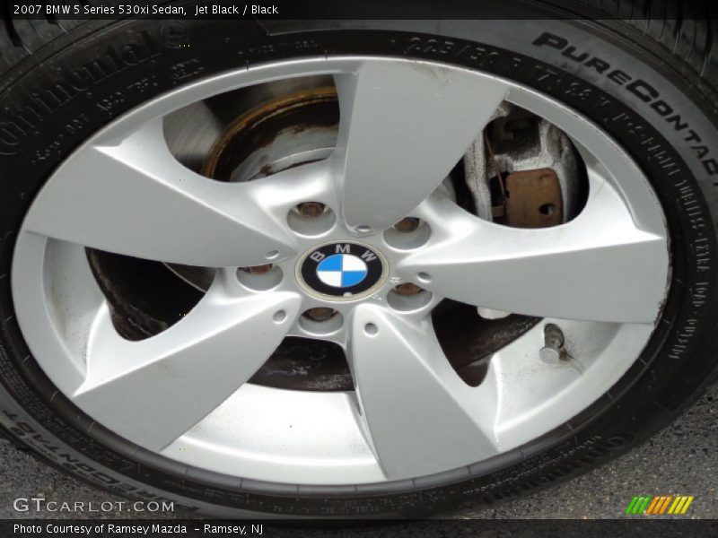 Jet Black / Black 2007 BMW 5 Series 530xi Sedan
