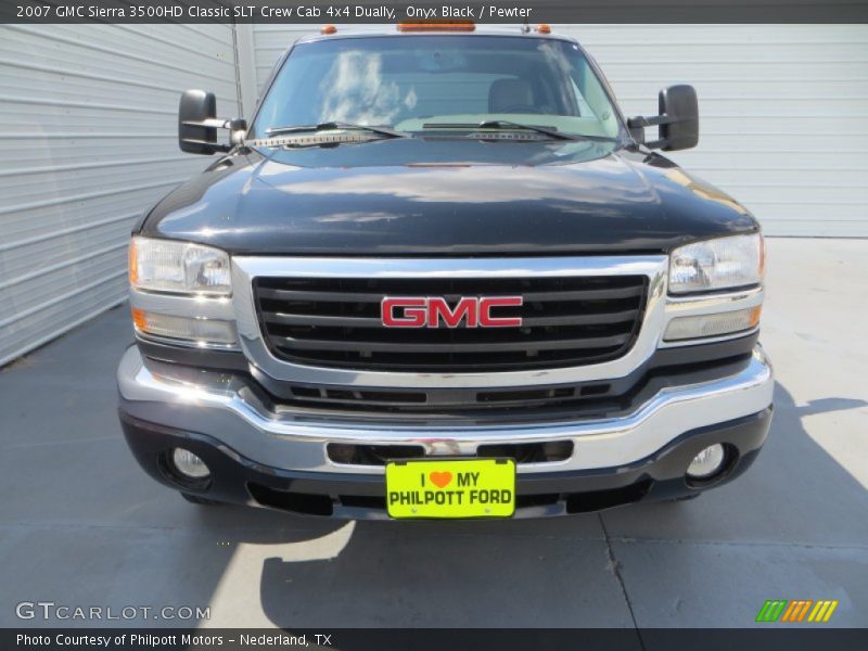Onyx Black / Pewter 2007 GMC Sierra 3500HD Classic SLT Crew Cab 4x4 Dually