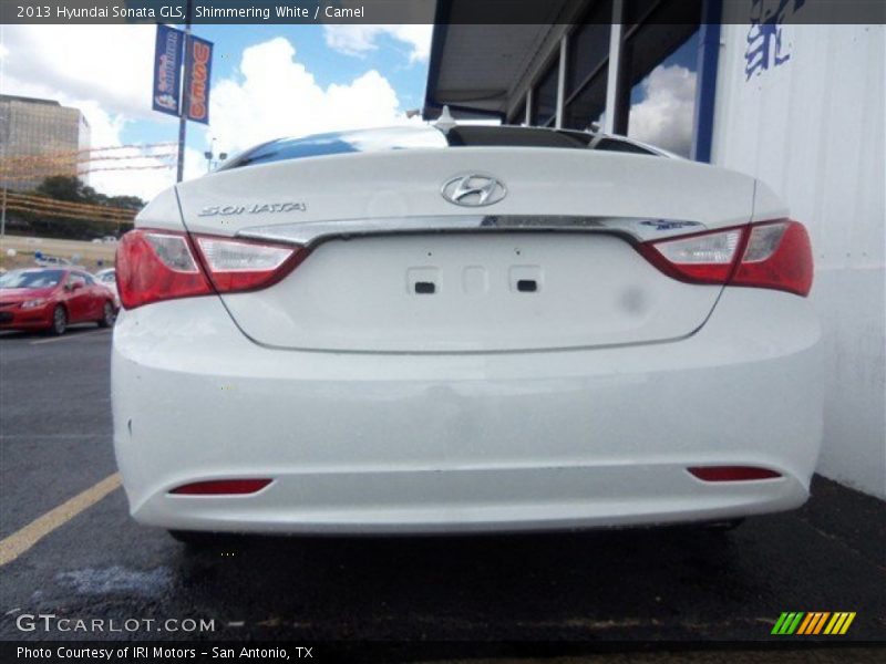Shimmering White / Camel 2013 Hyundai Sonata GLS