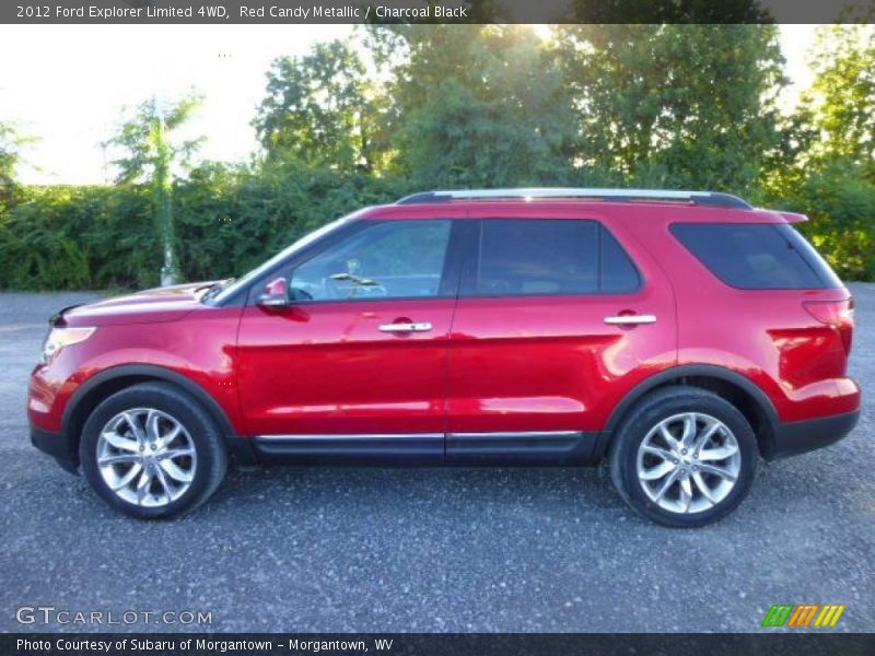 Red Candy Metallic / Charcoal Black 2012 Ford Explorer Limited 4WD