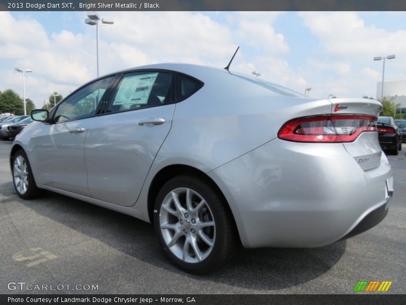 Bright Silver Metallic / Black 2013 Dodge Dart SXT