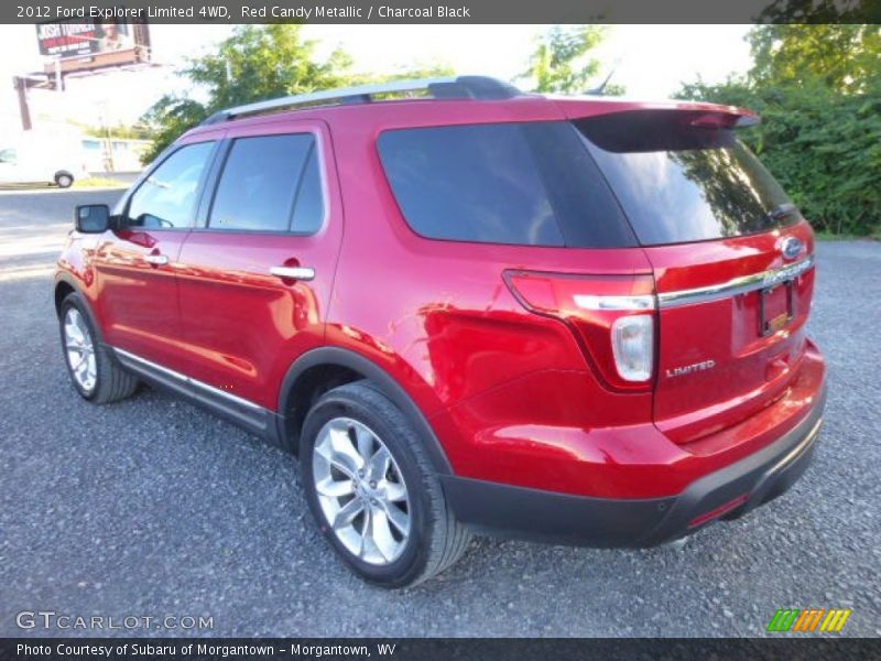 Red Candy Metallic / Charcoal Black 2012 Ford Explorer Limited 4WD