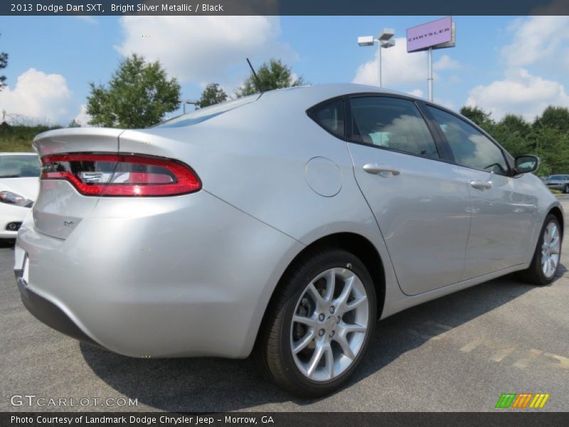 Bright Silver Metallic / Black 2013 Dodge Dart SXT