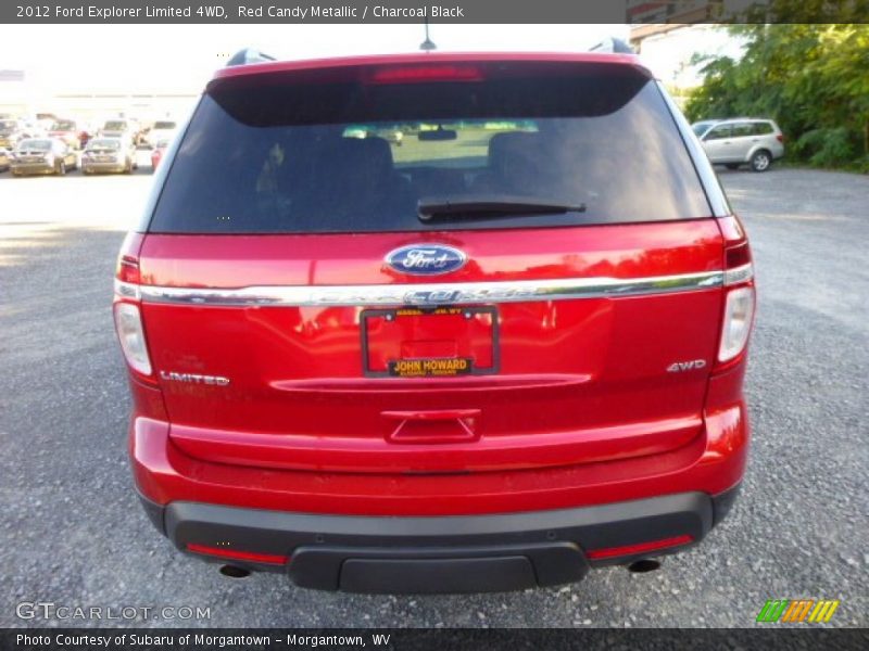 Red Candy Metallic / Charcoal Black 2012 Ford Explorer Limited 4WD