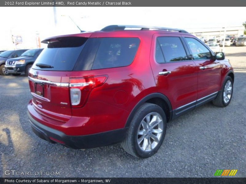 Red Candy Metallic / Charcoal Black 2012 Ford Explorer Limited 4WD