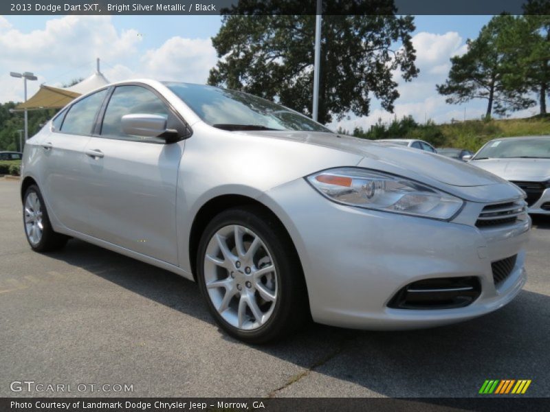 Bright Silver Metallic / Black 2013 Dodge Dart SXT
