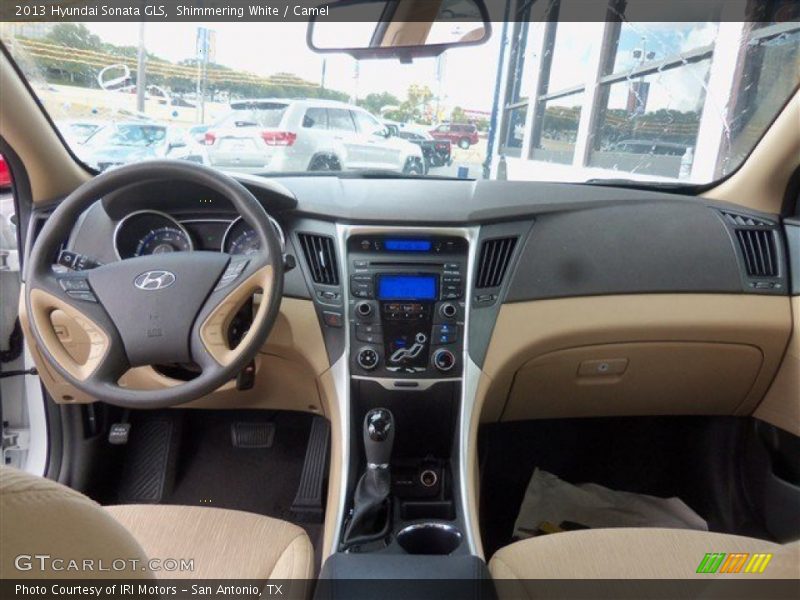 Shimmering White / Camel 2013 Hyundai Sonata GLS