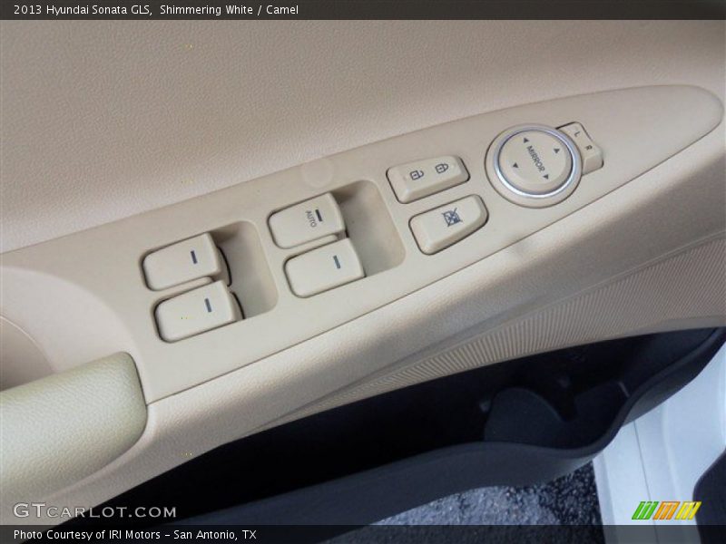 Shimmering White / Camel 2013 Hyundai Sonata GLS