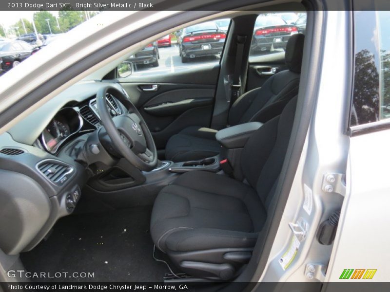 Bright Silver Metallic / Black 2013 Dodge Dart SXT