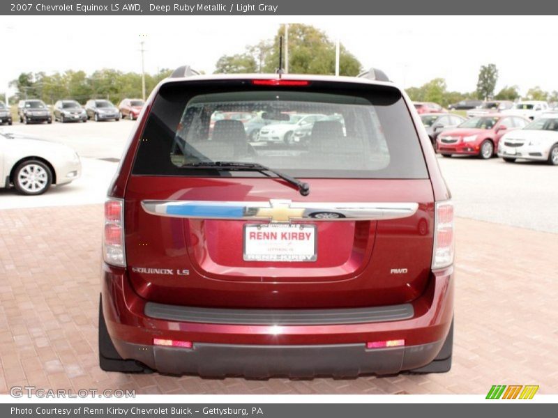 Deep Ruby Metallic / Light Gray 2007 Chevrolet Equinox LS AWD