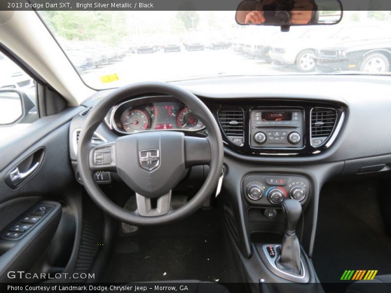 Bright Silver Metallic / Black 2013 Dodge Dart SXT