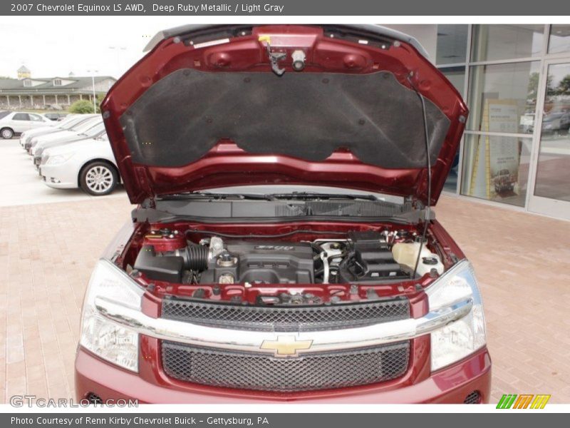 Deep Ruby Metallic / Light Gray 2007 Chevrolet Equinox LS AWD