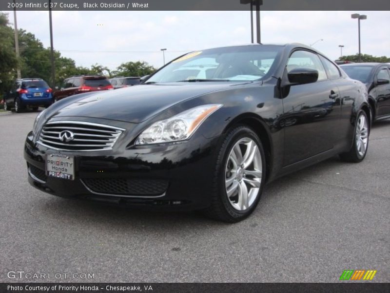 Black Obsidian / Wheat 2009 Infiniti G 37 Coupe