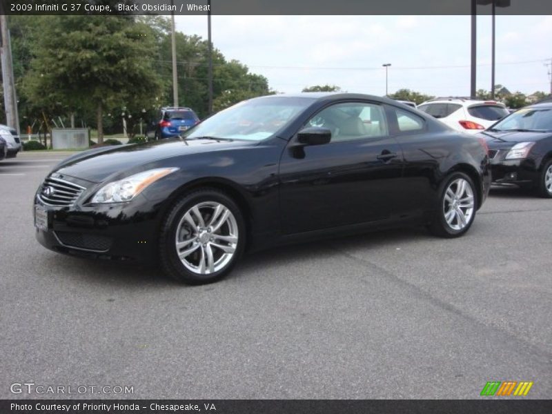 Black Obsidian / Wheat 2009 Infiniti G 37 Coupe