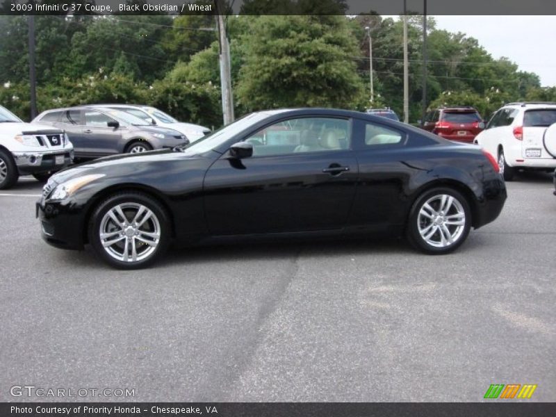 Black Obsidian / Wheat 2009 Infiniti G 37 Coupe