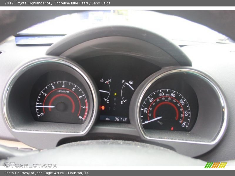 Shoreline Blue Pearl / Sand Beige 2012 Toyota Highlander SE
