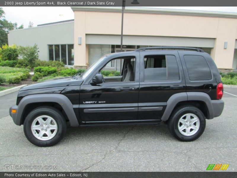 Black Clearcoat / Dark Slate Gray 2003 Jeep Liberty Sport 4x4