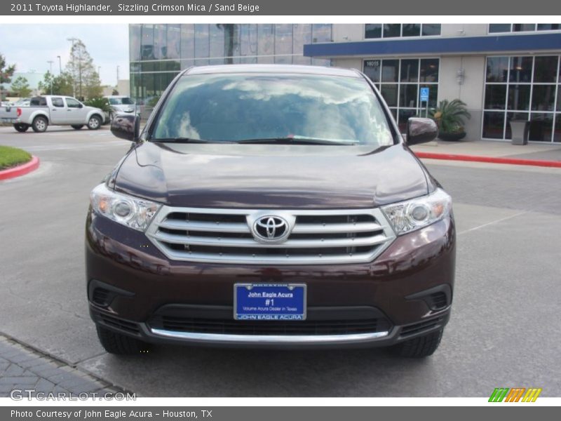 Sizzling Crimson Mica / Sand Beige 2011 Toyota Highlander