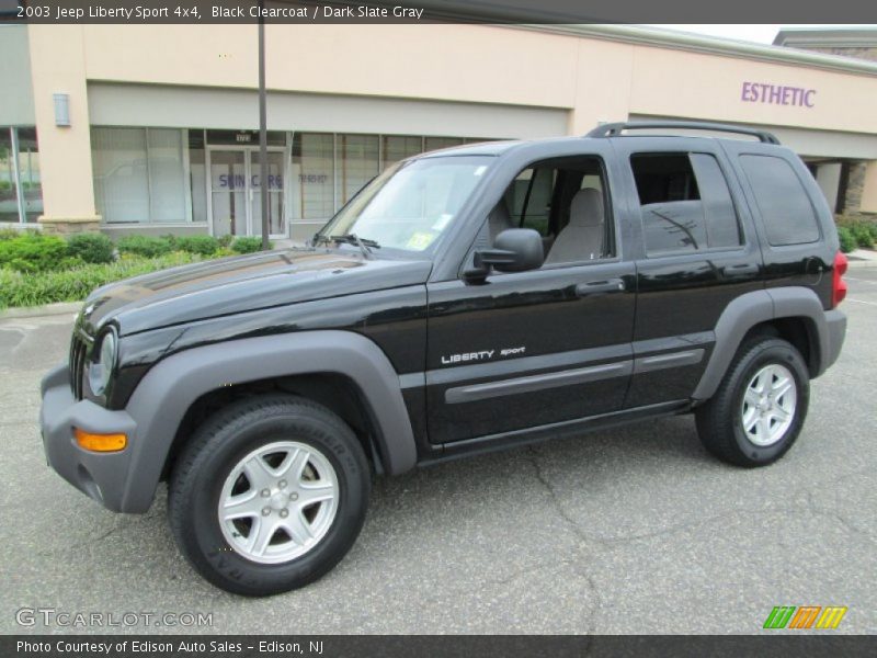 Black Clearcoat / Dark Slate Gray 2003 Jeep Liberty Sport 4x4