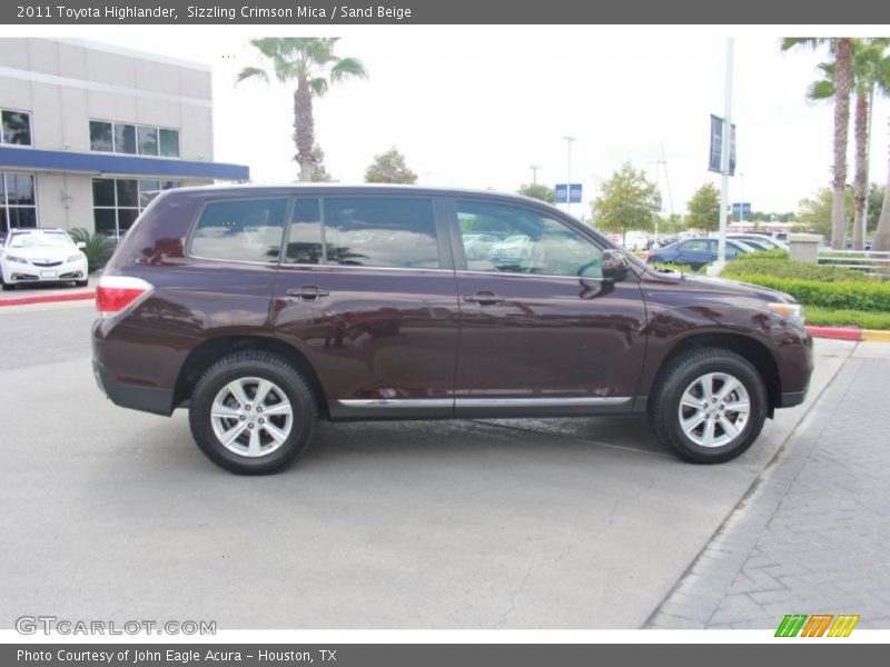 Sizzling Crimson Mica / Sand Beige 2011 Toyota Highlander