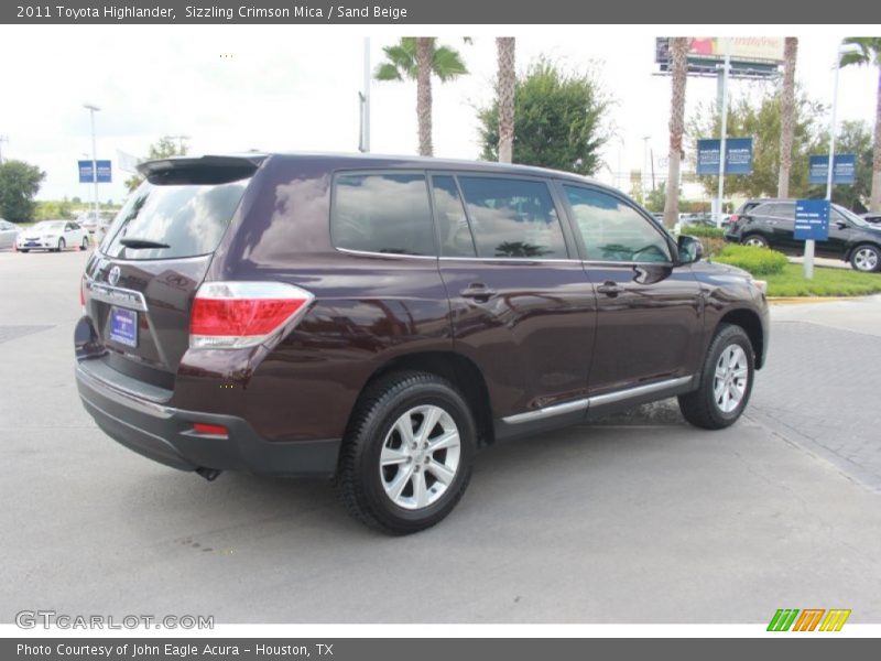 Sizzling Crimson Mica / Sand Beige 2011 Toyota Highlander