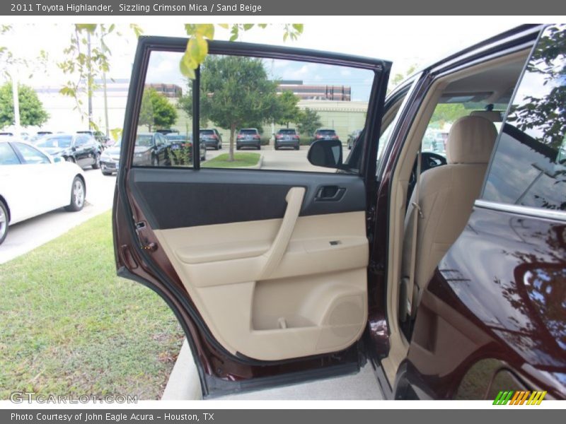 Sizzling Crimson Mica / Sand Beige 2011 Toyota Highlander