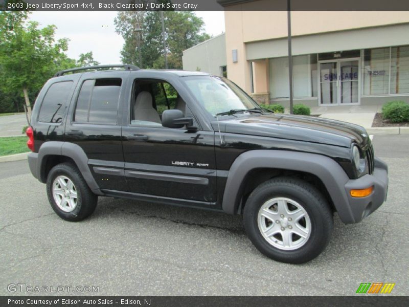 Black Clearcoat / Dark Slate Gray 2003 Jeep Liberty Sport 4x4