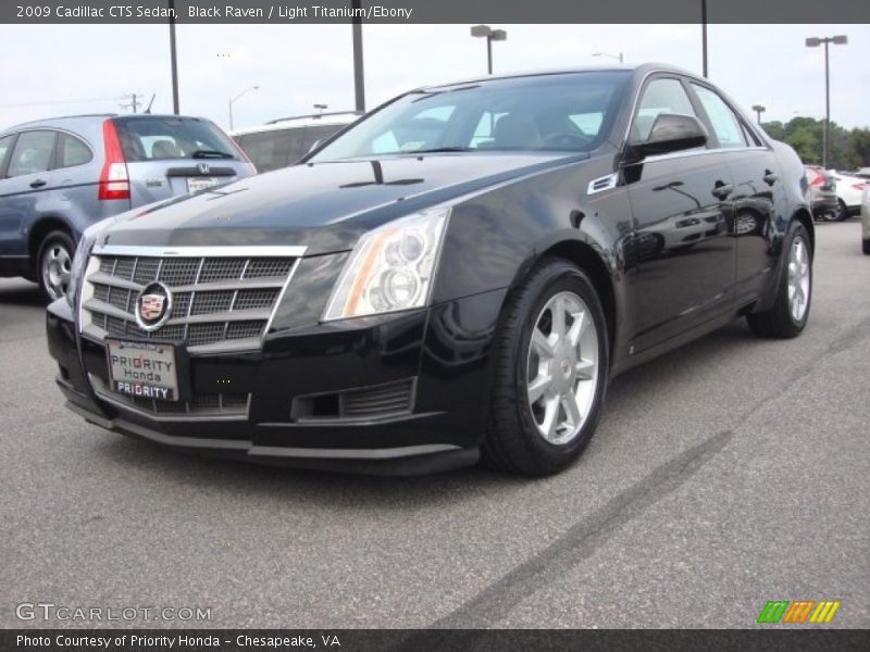 Black Raven / Light Titanium/Ebony 2009 Cadillac CTS Sedan