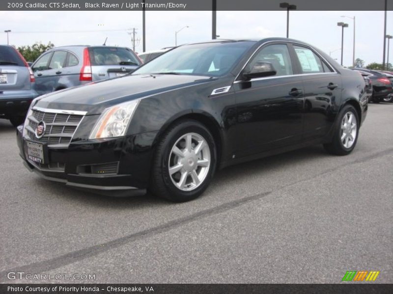 Black Raven / Light Titanium/Ebony 2009 Cadillac CTS Sedan