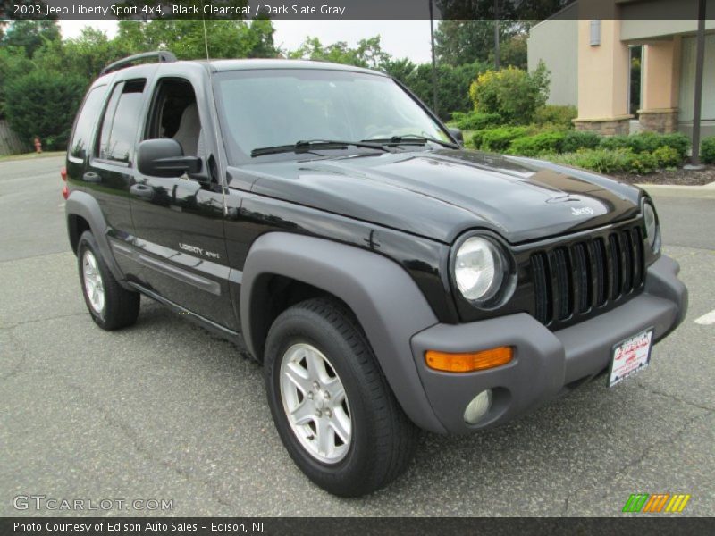 Black Clearcoat / Dark Slate Gray 2003 Jeep Liberty Sport 4x4